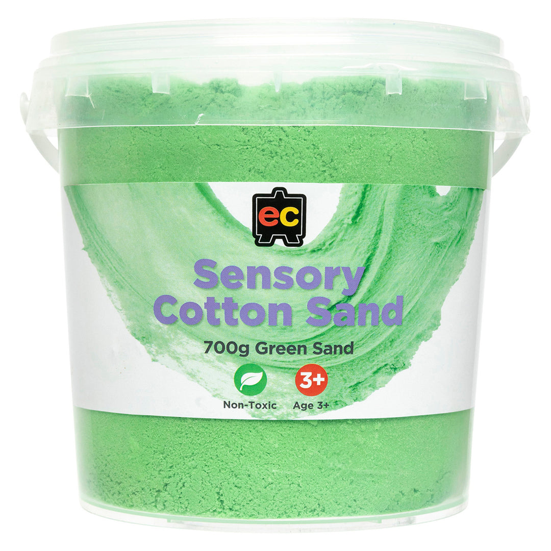 EC - Sensory Cotton Sand - Green (700g Tub)