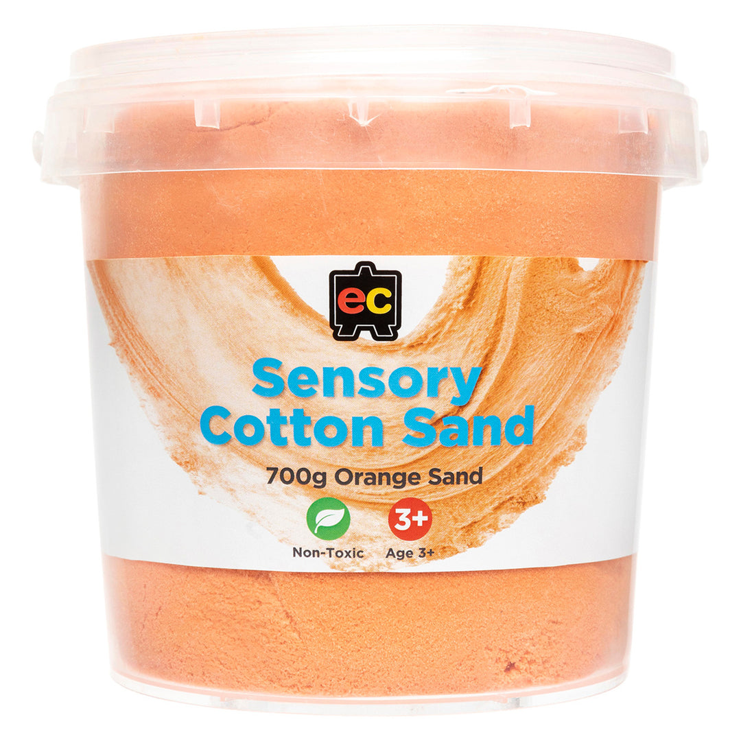 EC - Sensory Cotton Sand - Orange (700g Tub)