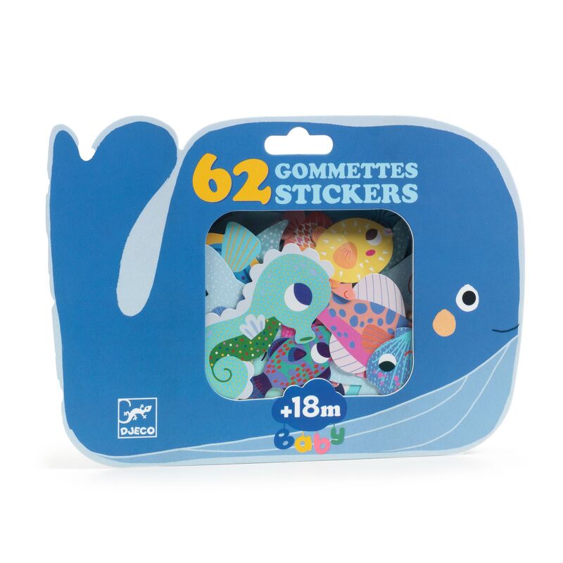 Djeco - My First Sticker Set - Animals 62pc (Individual)