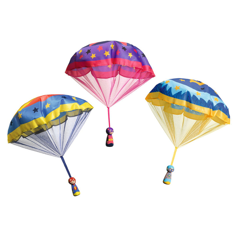 Djeco - Wooden Hand-Throwing Parachutists (Individual)