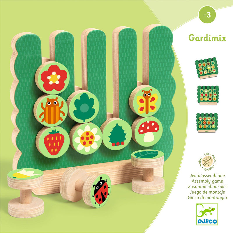 Djeco - Gardimix - Garden Vertical Wooden Game