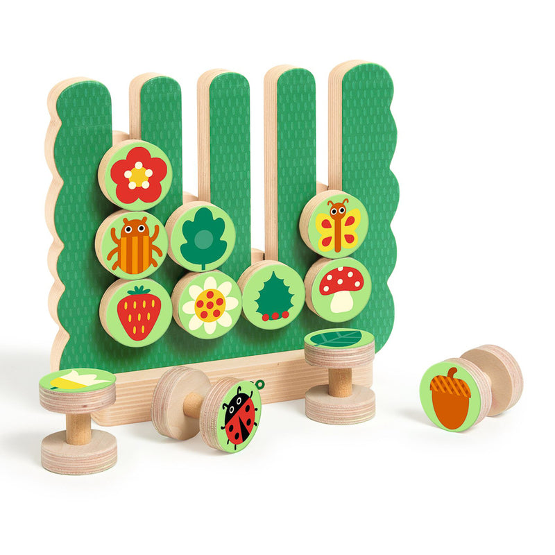 Djeco - Gardimix - Garden Vertical Wooden Game