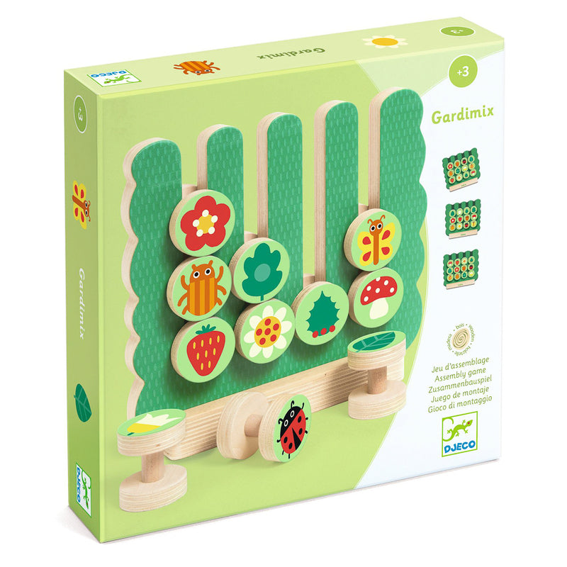 Djeco - Gardimix - Garden Vertical Wooden Game