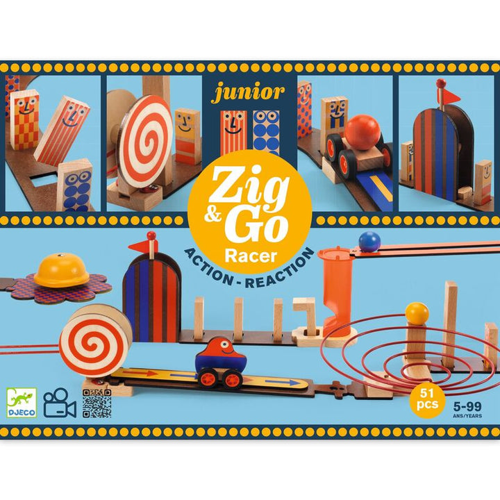 Djeco - Junior Zig & Go - Racer Set (51pc)