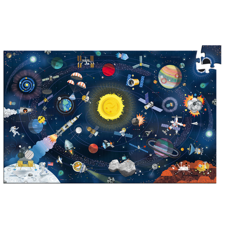 Djeco - Space - 200pc Observation Puzzle & Booklet