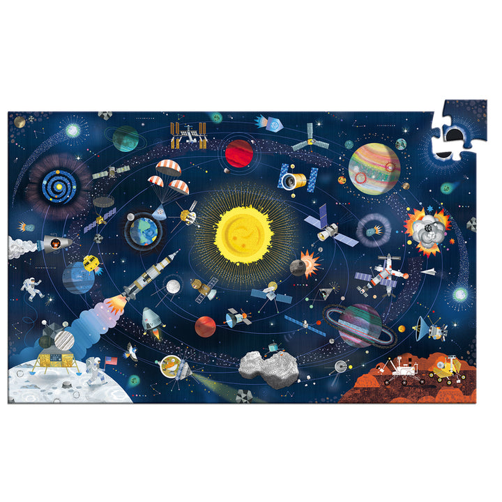 Djeco - Space - 200pc Observation Puzzle & Booklet