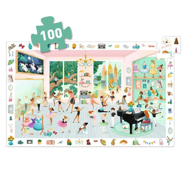 Djeco - The Dance School - 100pc Observation Puzzle