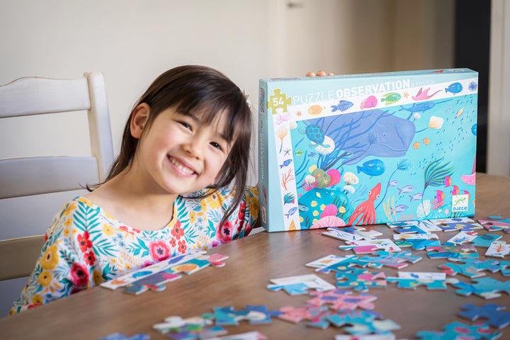 Djeco - Aquatic- 54pc Observation Puzzle