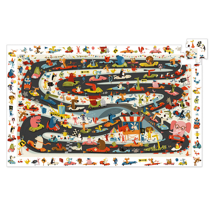 Djeco - Car Rally - 54pc Observation Puzzle