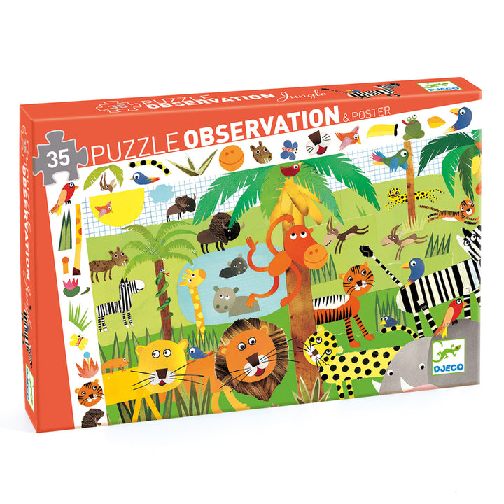Djeco - Jungle - 35pc Observation Puzzle