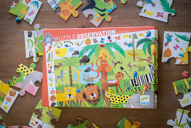 Djeco - Jungle - 35pc Observation Puzzle