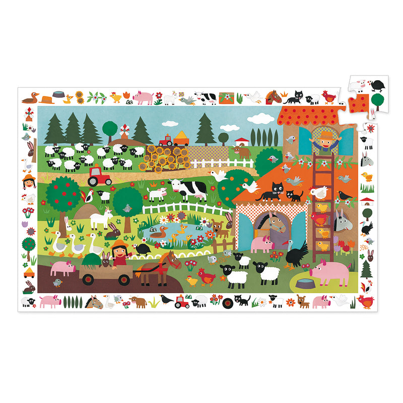 Djeco - Farm - 35pc Observation Puzzle