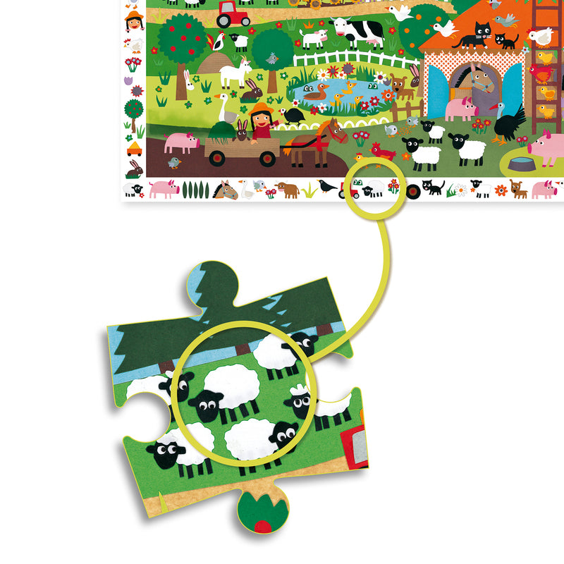 Djeco - Farm - 35pc Observation Puzzle