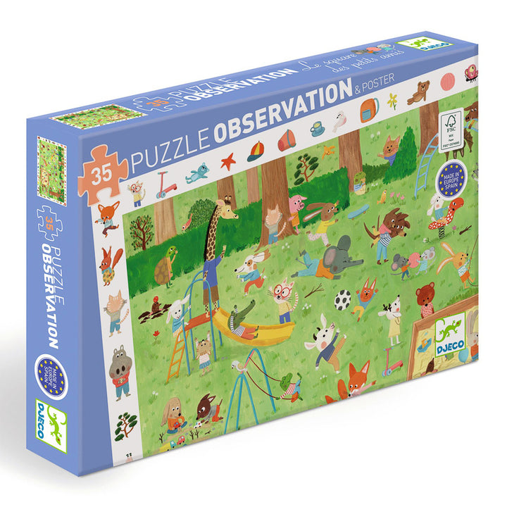 Djeco - Little Friends Garden - 35pc Observation Puzzle