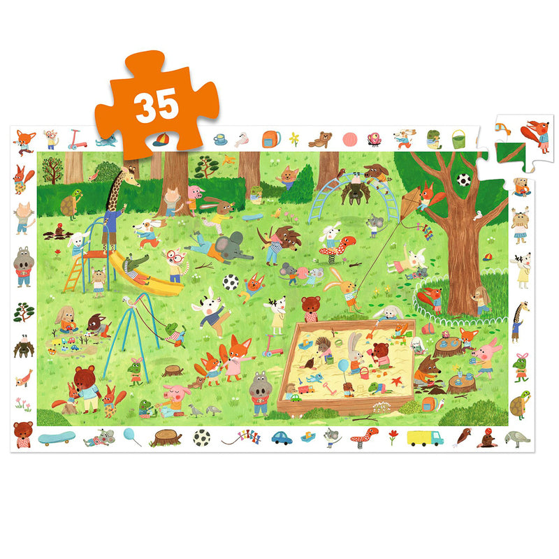 Djeco - Little Friends Garden - 35pc Observation Puzzle