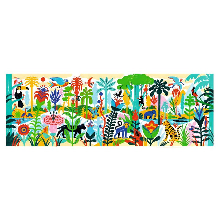 Djeco - Jungle - 100pc Gallery Puzzle with Poster