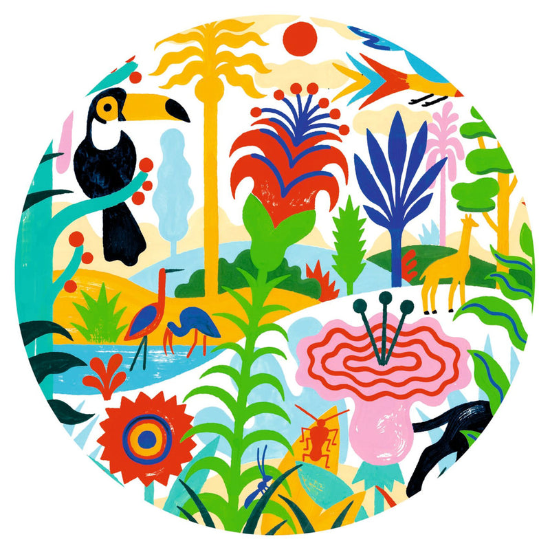 Djeco - Jungle - 100pc Gallery Puzzle with Poster