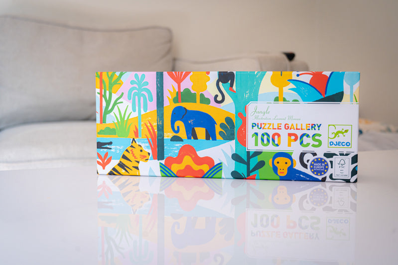 Djeco - Jungle - 100pc Gallery Puzzle with Poster