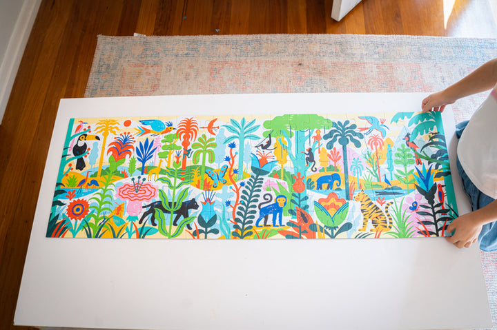 Djeco - Jungle - 100pc Gallery Puzzle with Poster