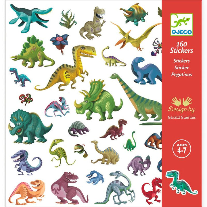 Djeco - Stickers - Dinosaurs (160pk)