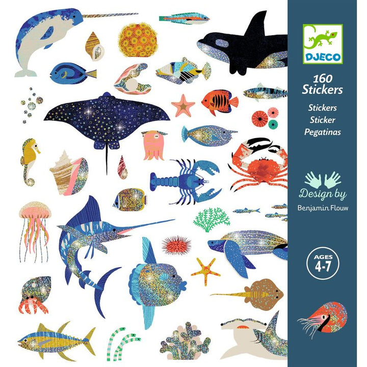 Djeco - Themed Sticker Sets 160pc (Individual)