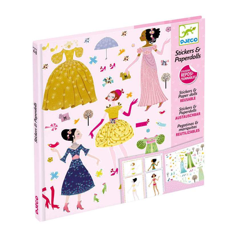 Djeco - Dresses Through Seasons - Stickers & Paper Dolls Set