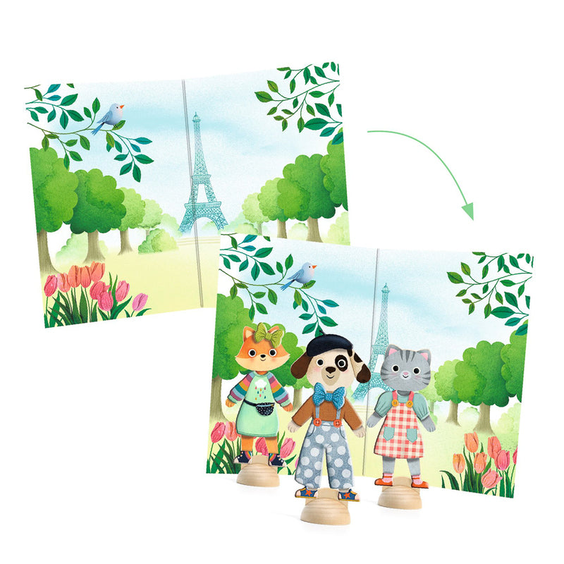 Djeco - Bonjour Paris - Collage Dress Up Set