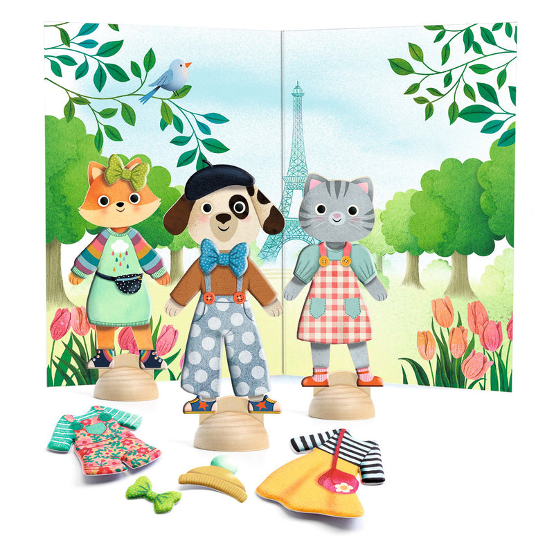 Djeco - Bonjour Paris - Collage Dress Up Set