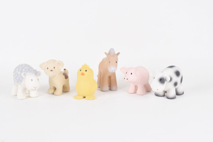 Tikiri - Baby Teether & Bath Toy - Farm Animals (Individual)