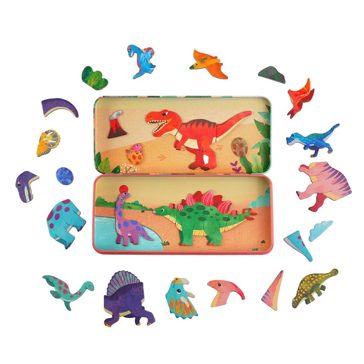 mierEdu - Travel Magnetic Tin Box Set - Dinosaurs