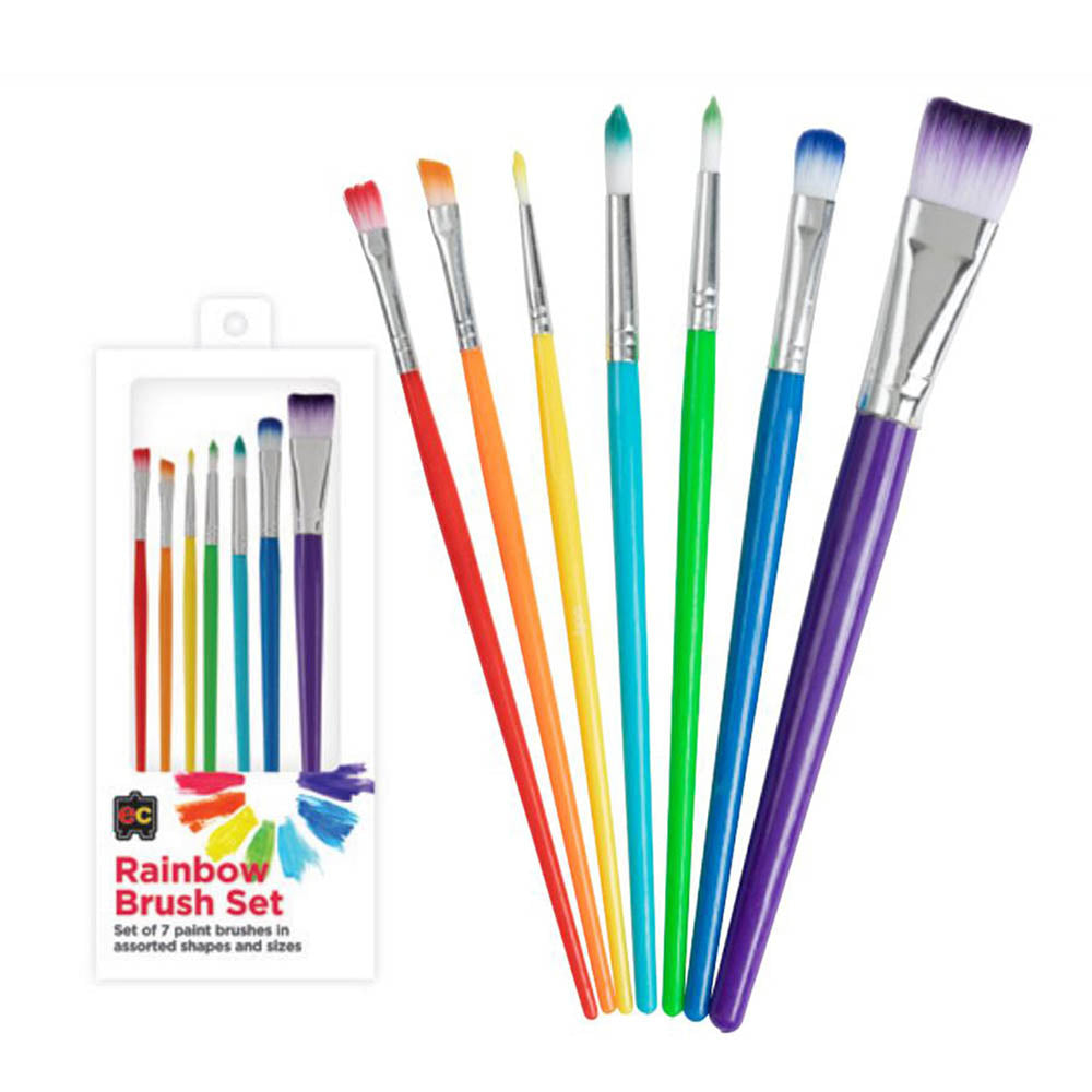 EC - Rainbow Paint Brush Set (7pk)