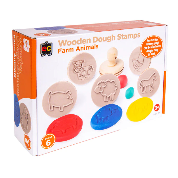 Wooden Dough Stamps - Farm (Set of 6)