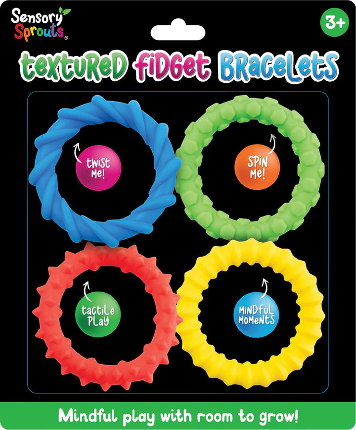 Sensory Sprouts - Textured Fidget Bracelets Set (4pk)