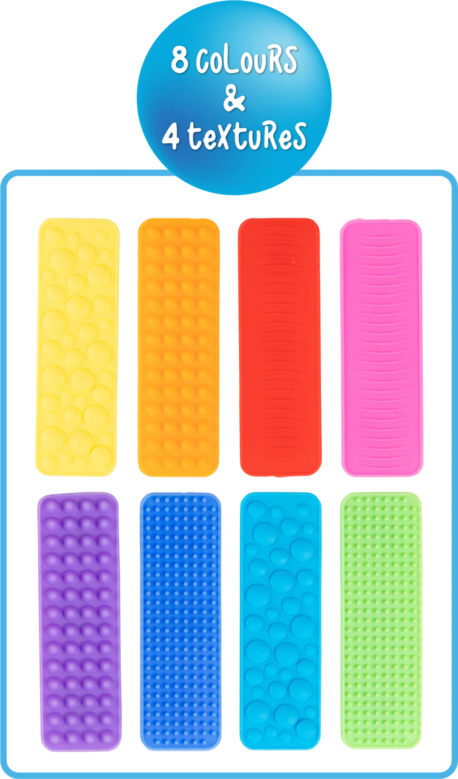 Sensory Sprouts - Textured Fidget Strips Set (8pk)