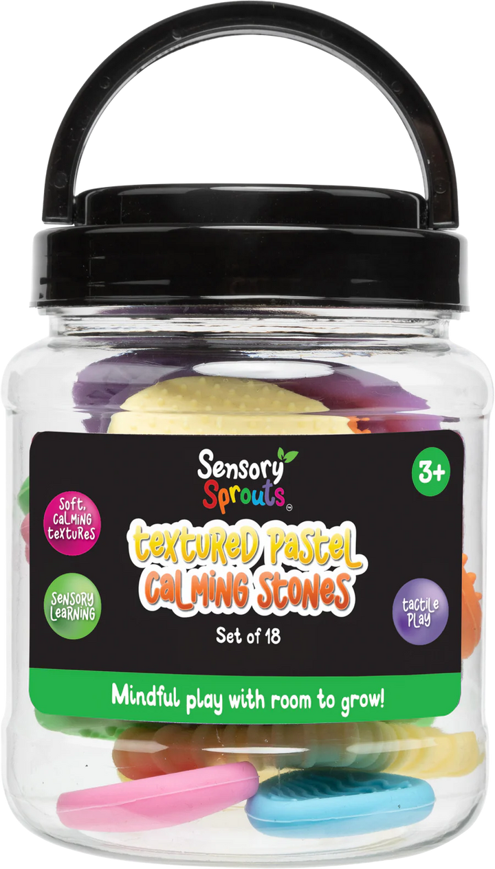 Textured Calming Stones - Pastel Colours (18pc Set)