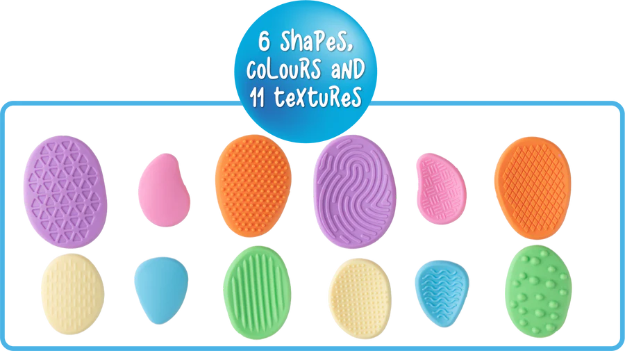 Textured Calming Stones - Pastel Colours (18pc Set)
