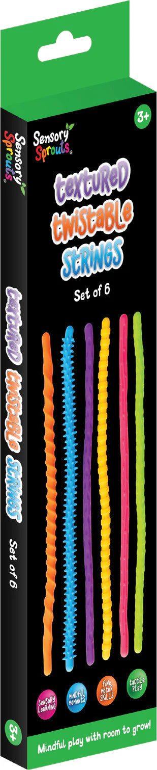 Sensory Sprouts - Textured Twistable Strings Set (6pk)