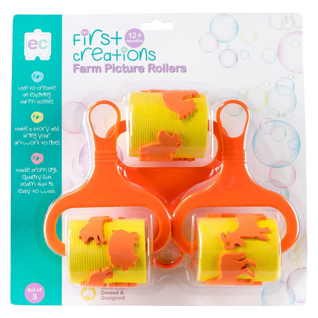First Creations - Farm Picture Rollers (Set of 3)