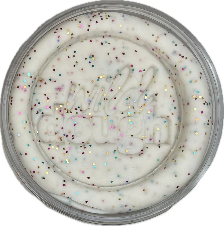 Glitter Scented Playdough - Fairy Dust White (280g Jar)