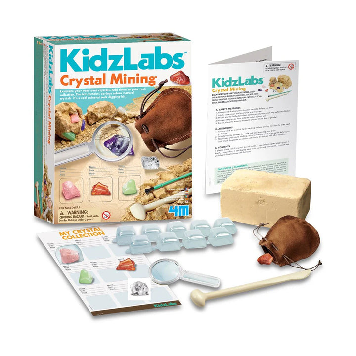 4M - KidzLabs - Crystal Mining Set