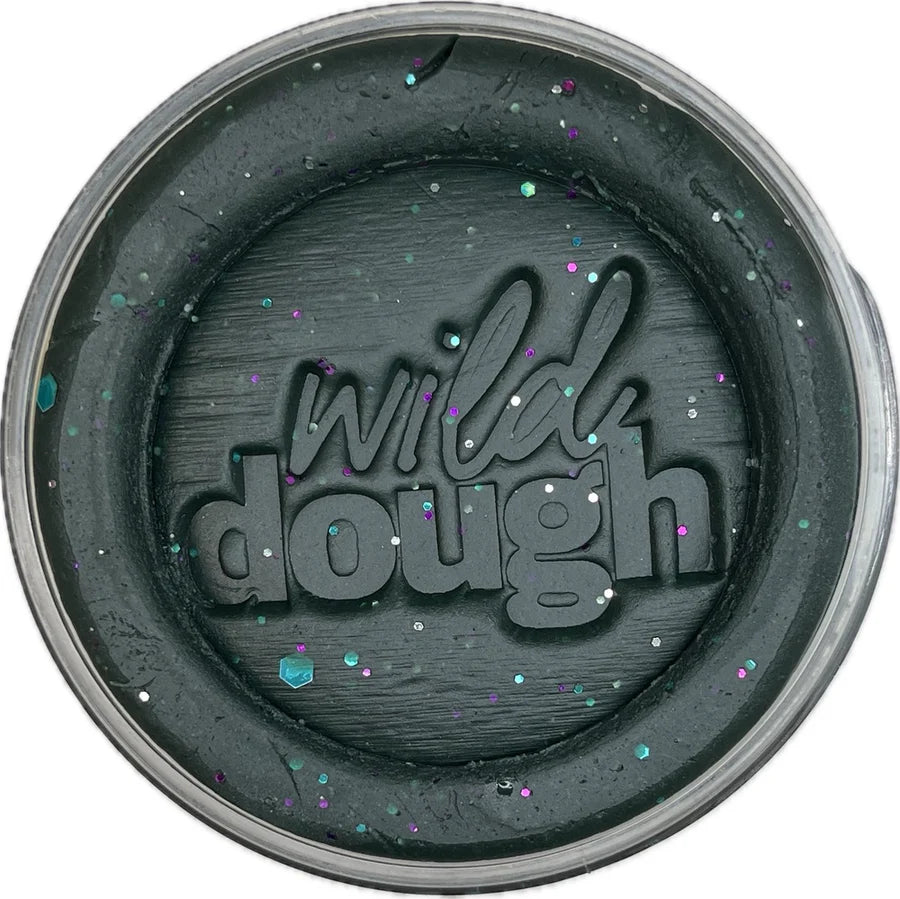 Glitter Scented Playdough - Galaxy Black Playdough (280g Jar)