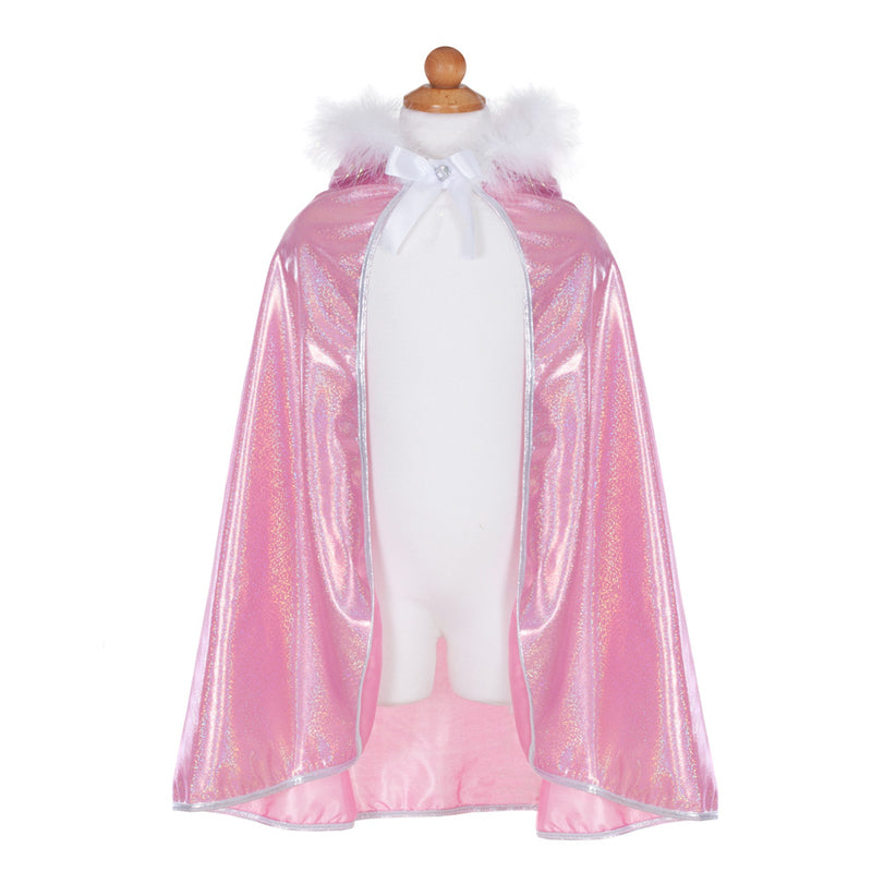 Great Pretenders - Pink Glitter Princess Cape (Size 4-6)