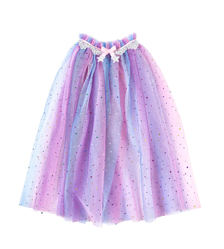 Great Pretenders - Rainbow Unicorn Cape & Headband (Size 4-6)