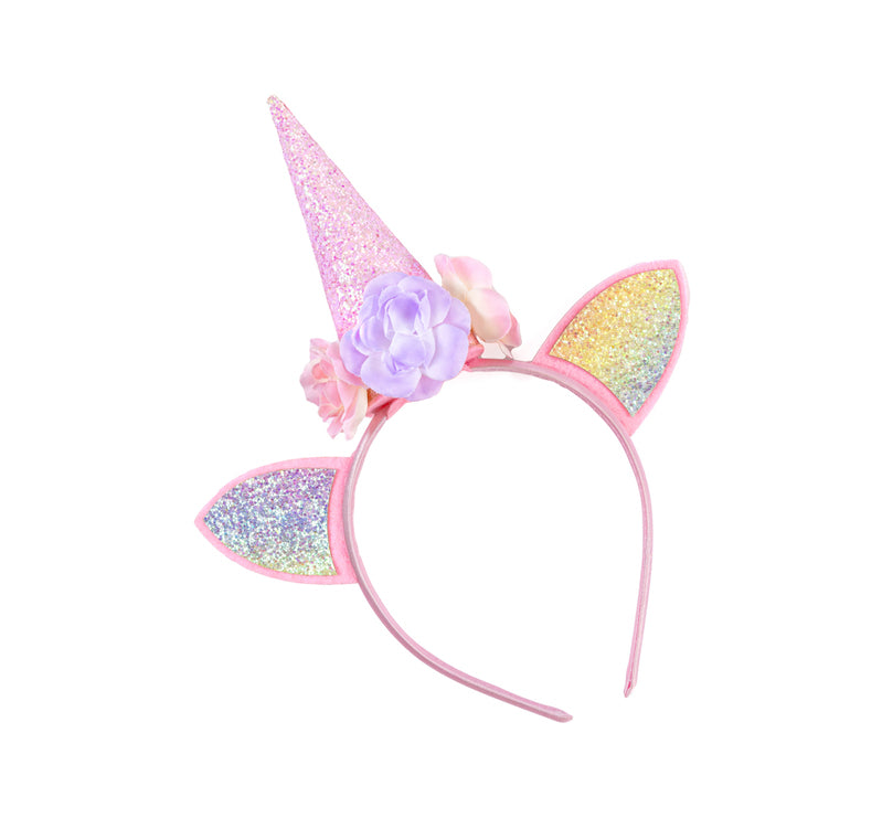 Great Pretenders - Rainbow Unicorn Cape & Headband (Size 4-6)