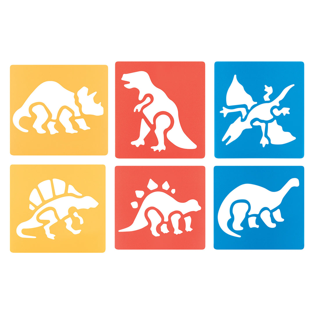 Zart - Dinosaur Stencils (6pk)