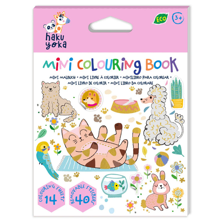 Haku Yoka - Mini Colouring Book - Pets