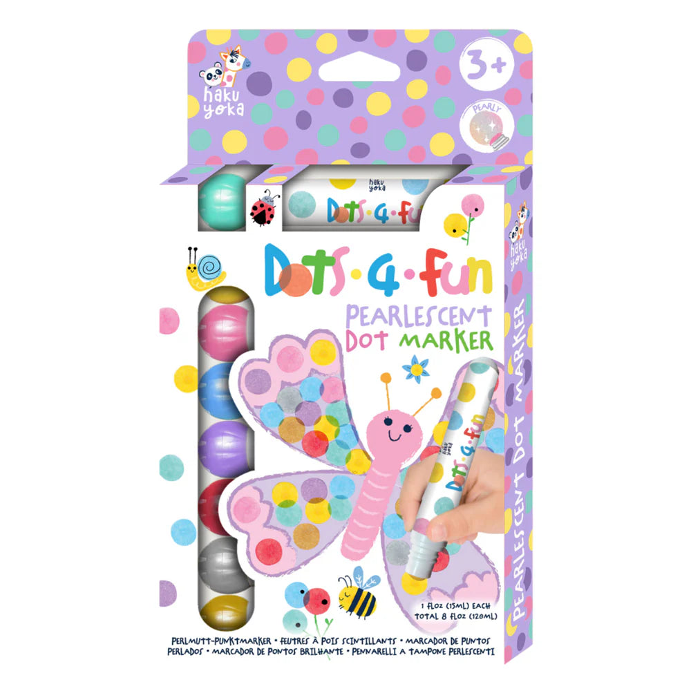 Haku Yoka - Dots 4 Fun - Pearlescent Dot Markers (8pk)