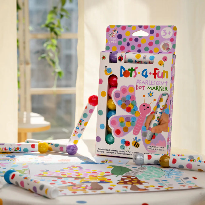 Haku Yoka - Dots 4 Fun - Pearlescent Dot Markers (8pk)