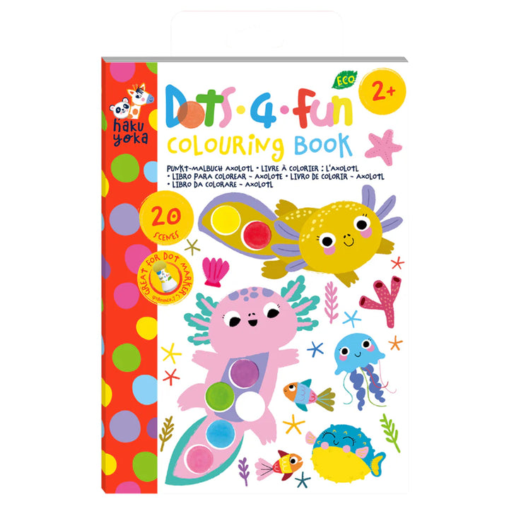 Haku Yoka - Dots 4 Fun - Axolotl Colouring Book