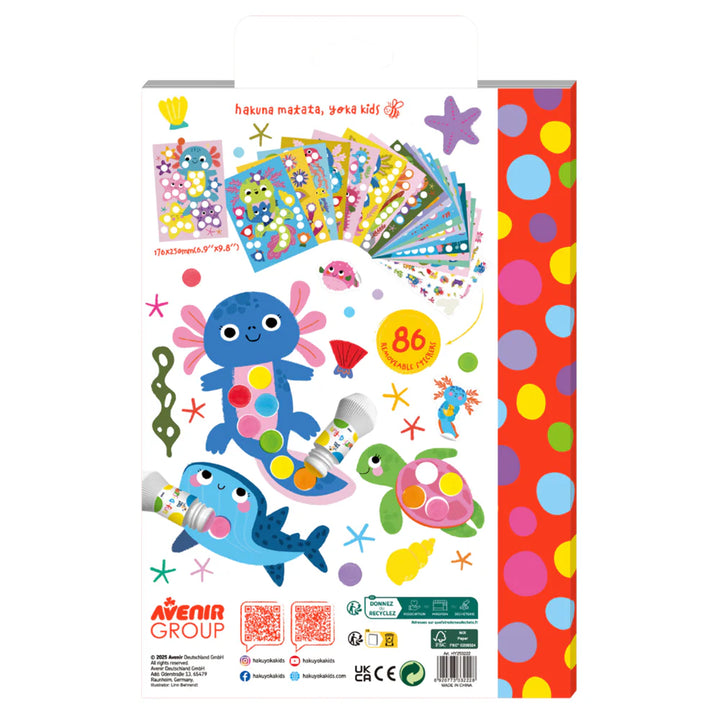 Haku Yoka - Dots 4 Fun - Axolotl Colouring Book